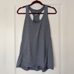 Icyzone Heather Blue Racerback Athletic Workout Running Tank Top Women's Size XL